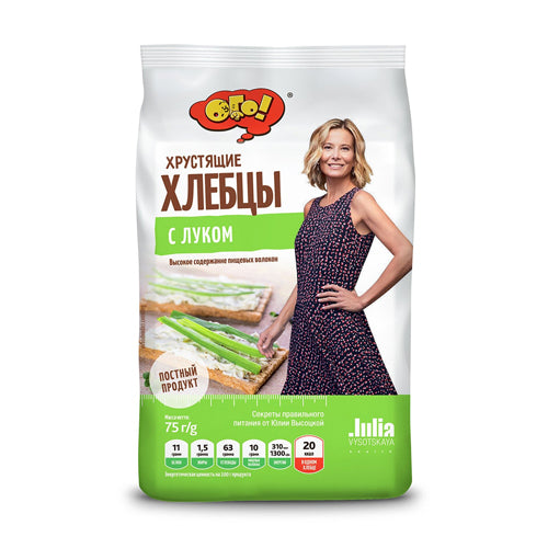 картинка Хлебцы хрустящие "С луком" "Ого!" 75г – Prostor.ae