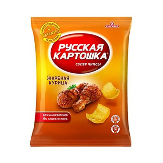 Чипсы со вкусом жареной курицы Русская картошка 80г.