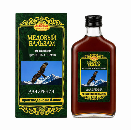 Honey Balm "For Vision" based on medicinal herbs "Altai Herbs" No. 15. Honey Region, 250 ml