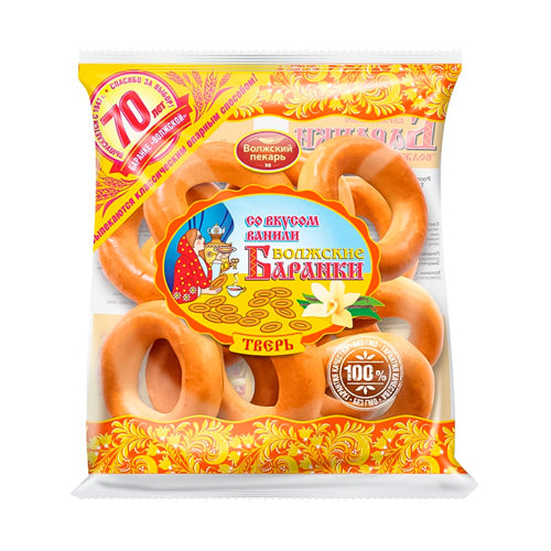 картинка Баранки &quot;Волжские&quot; со вкусом ванили. Волжский пекарь 350г – Prostor.ae