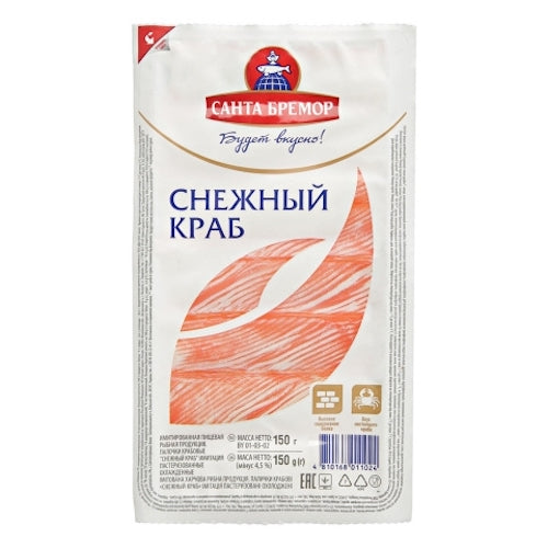картинка Крабовые палочки "Снежный Краб" Санта Бремор 150г – Prostor.ae