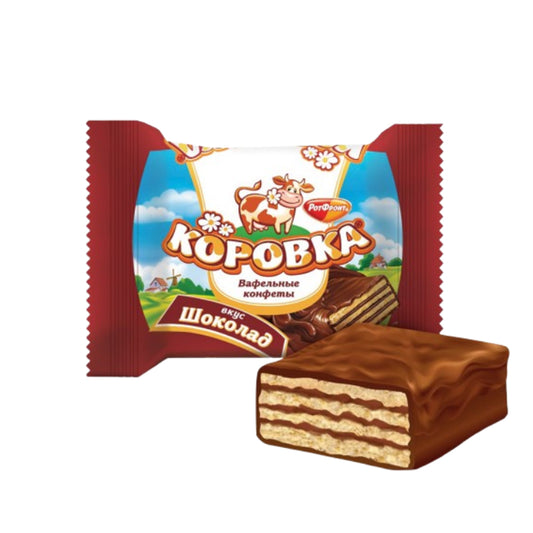 Wafer candies "Korovka" with chocolate flavor Rot-Front 250g