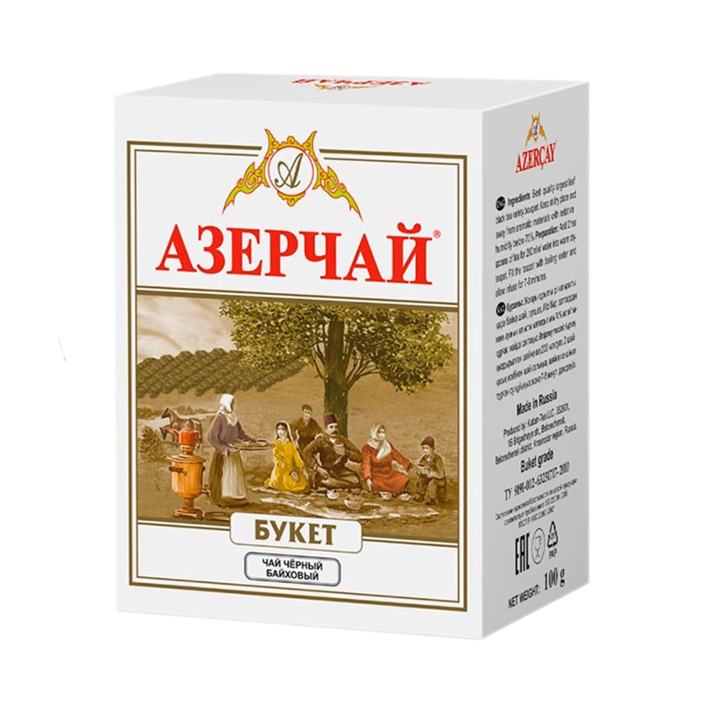 Чай черный крупнолистовой "Букет" Азерчай (Азербайджан) 100г.