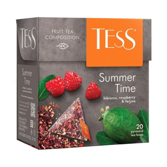 Tea drink with raspberry and feijoa aroma "Summer Time" TESS (20 pyramids) 36g.