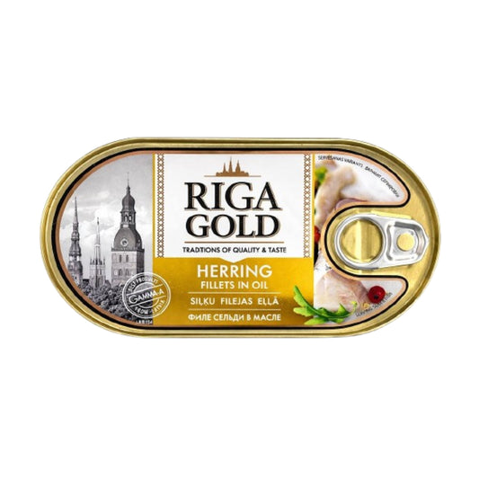 Филе сельди в масле Riga Gold 190г.