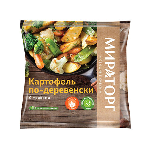 картинка Картофель по-деревенски с травами замороженный &quot;Мираторг&quot; 400г – Prostor.ae