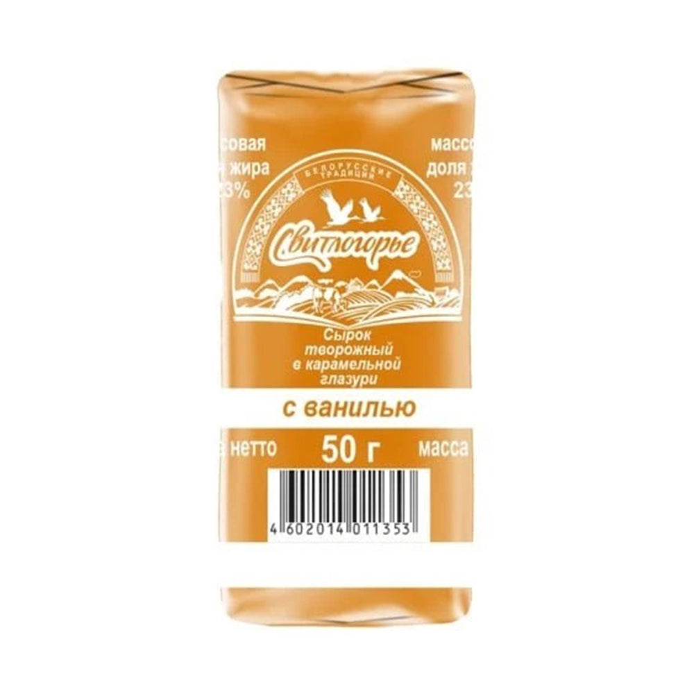 Curd cheese caramel glaze with vanilla  23% Svitlogorye 50g.