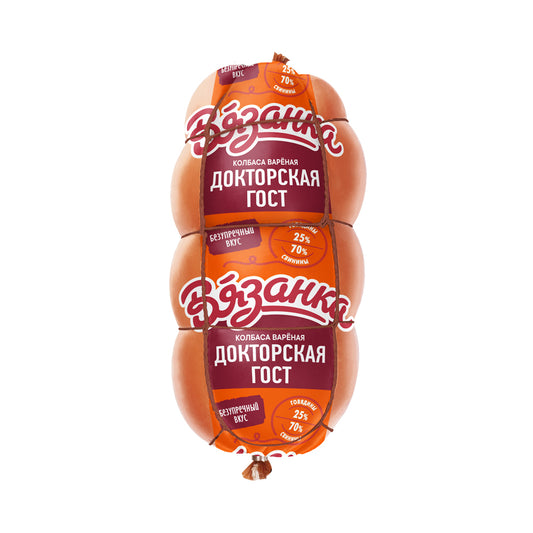 Вареная колбаса «Докторская ГОСТ» "Вязанка" 400г