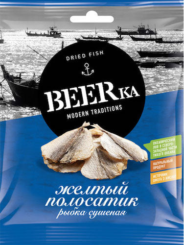 картинка Желтый полосатик (сушеный) Beerka 40гр – Prostor.ae