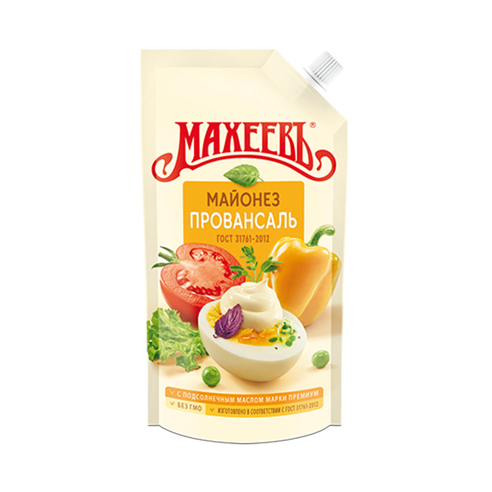 Provencal Mayonnaise, GOST 50.5%. Maheev, 770 g.