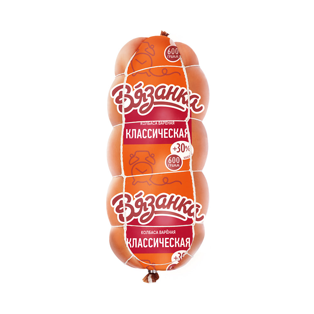 Cooked sausage "Classic" "Vyazanka" 600g