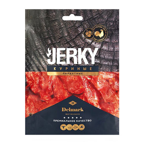 картинка Мясо курицы вяленое "Jerky. Пикантные". Delmark (Узбекистан) 40г – Prostor.ae