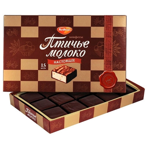 картинка Конфеты Птичье молоко в коробке "РотФронт" 200г – Prostor.ae