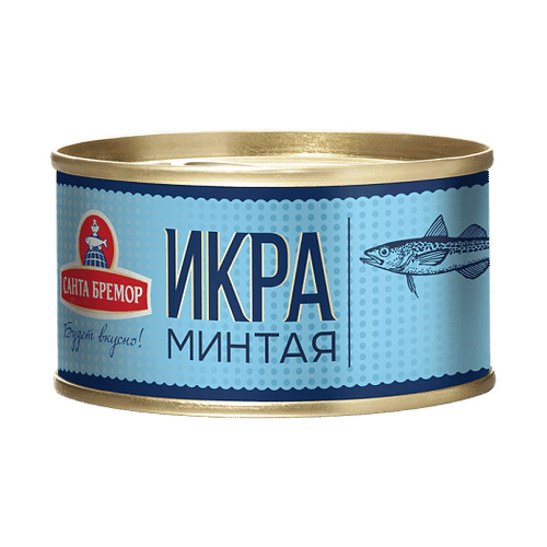 картинка Икра минтая деликатесная "Санта Бремор" 130гр – Prostor.ae