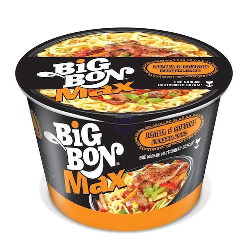 картинка Лапша быстрого приготовления &quot;Big Bon Max&quot; с соусом говядина гриль 95г – Prostor.ae