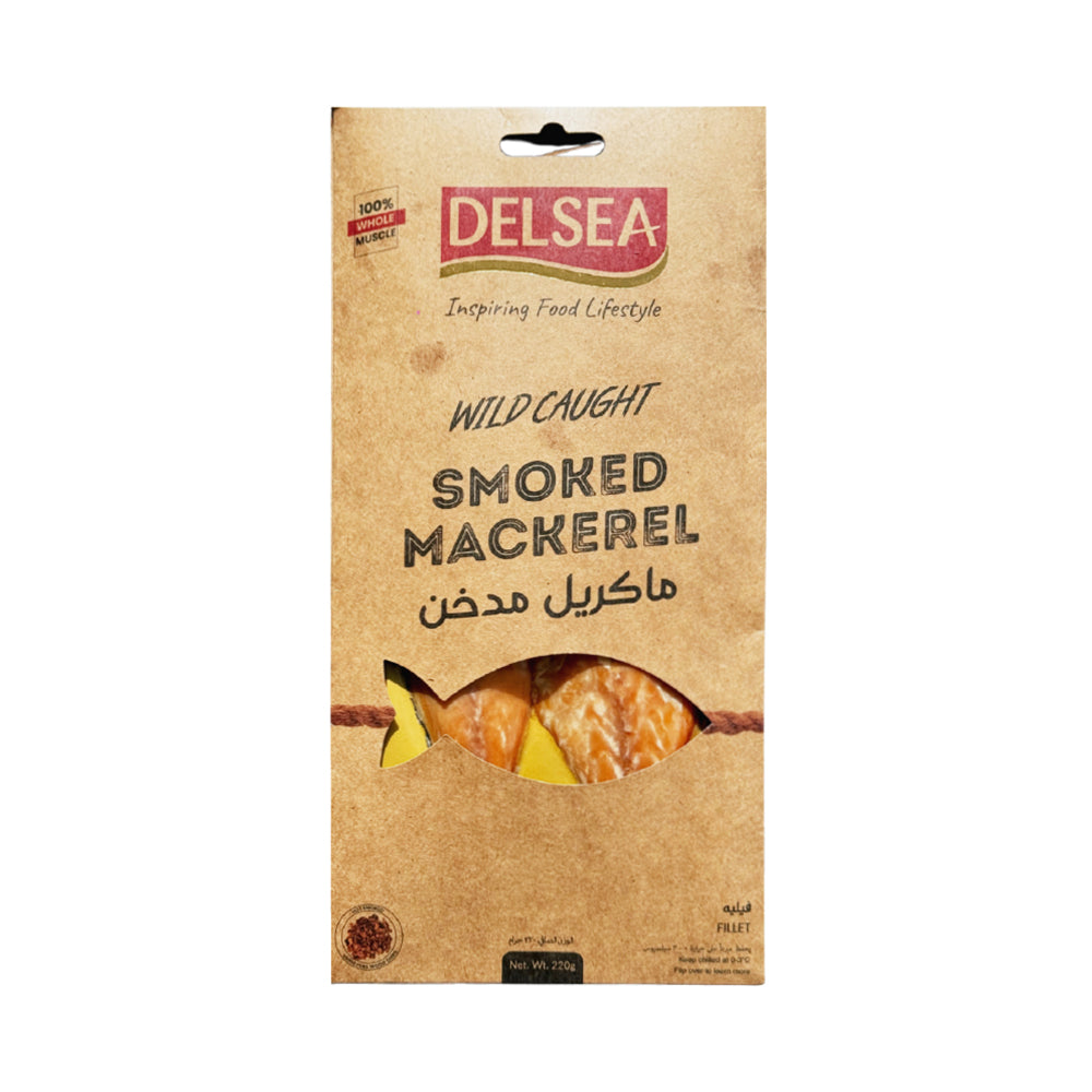 Скумбрия горячего копчения (филе). Delsea 220 г