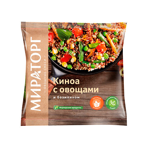 картинка Cмесь "Киноа с овощами и базиликом" замороженные "Мираторг" 400г – Prostor.ae
