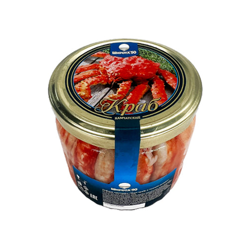 картинка Мясо краба в солевой заливке. "Широта 50" 390г – Prostor.ae
