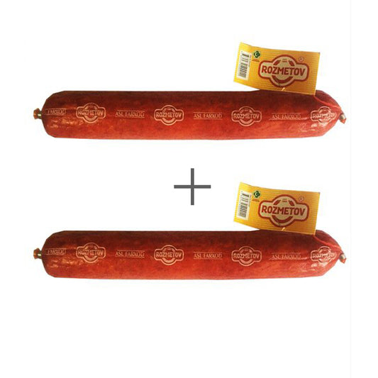 Колбаса полукопченая "Asl Farhod" Халяль "Rozmetov" (Узбекистан) 2 шт. по 500 г