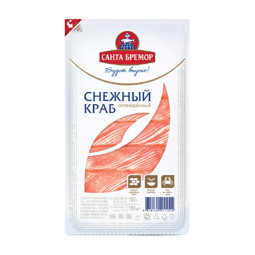 картинка Крабовые палочки &quot;Снежный краб&quot; охлажденные. Санта Бремор 150г – Prostor.ae
