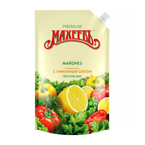 картинка Майонез "Провансаль" с лимонным соком ГОСТ 50,5%. Махеевъ 800г – Prostor.ae