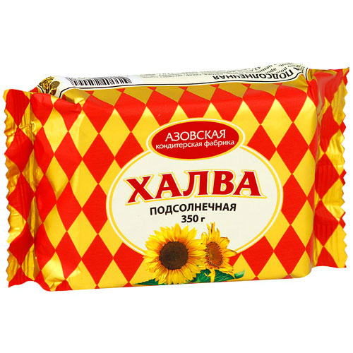 картинка Халва подсолнечная "Азовская К.Ф." 350г – Prostor.ae