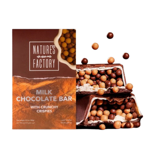Milk chocolate with crispy rice balls Nature's own Factory (UAE) 100g.