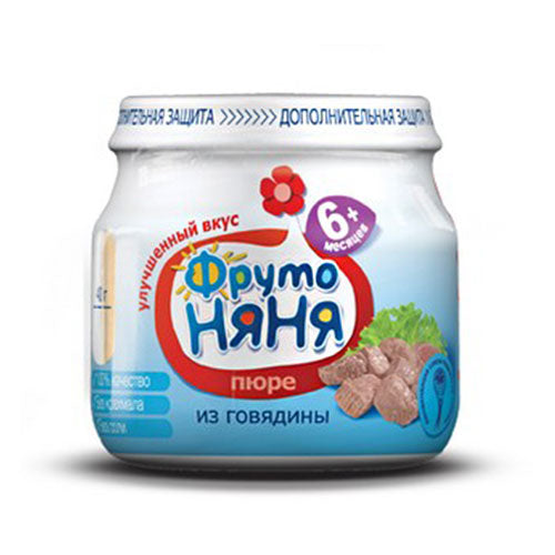 картинка Пюре мясное из говядины с 6 месяцев ФрутоНяня 80г – Prostor.ae