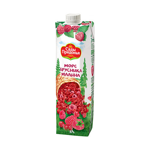 картинка Морс бруснично-малиновый. Сады Придонья 1л – Prostor.ae