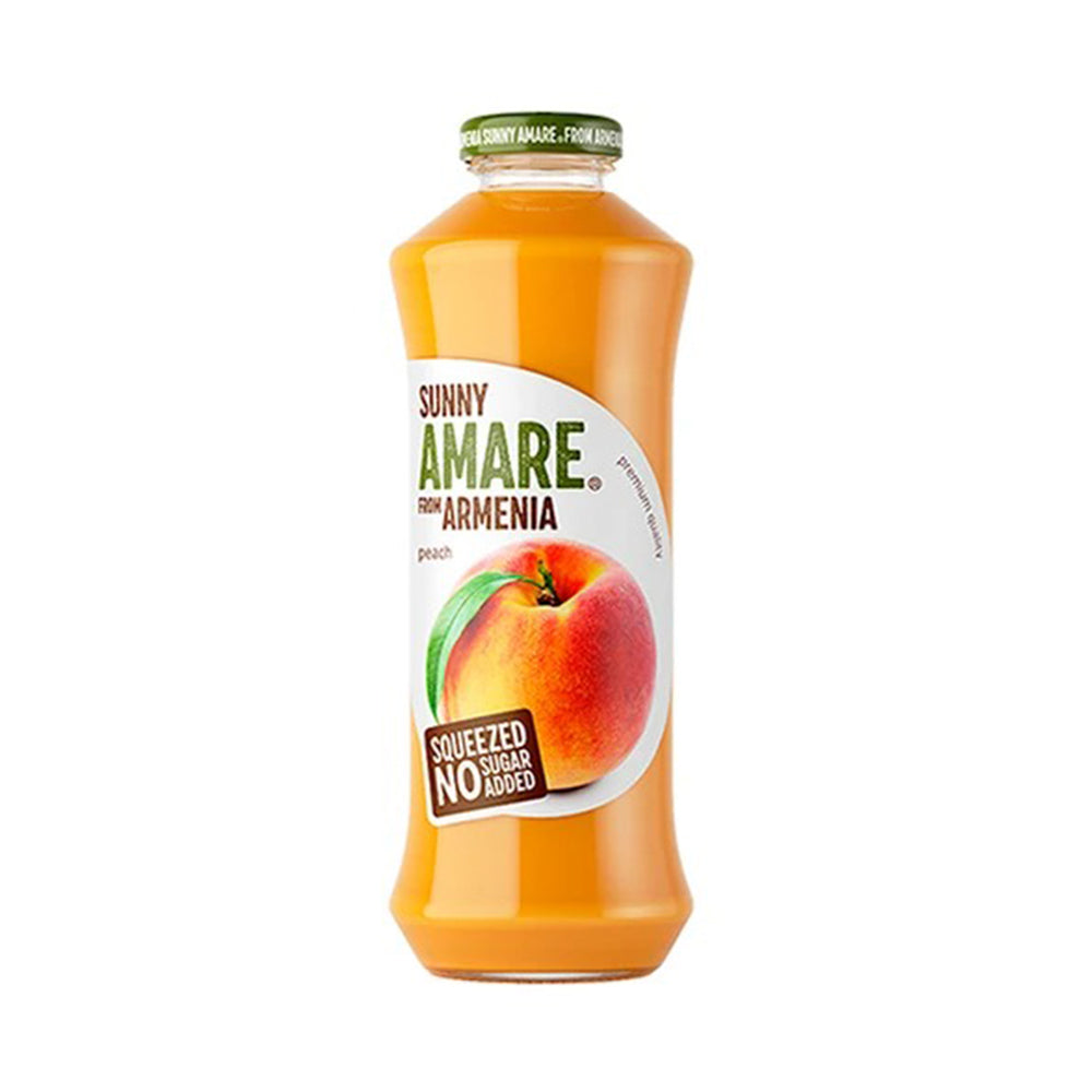 Peach juice with apple juice direct squeezed (no sugar) Amare (Armenia) 750ml.