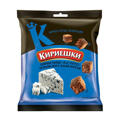 картинка Сухарики ржаные «Кириешки» со вкусом сыра с голубой плесенью 40гр. – Prostor.ae