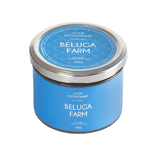 картинка Консервы "Осетр натуральный". Beluga Farm 220г – Prostor.ae