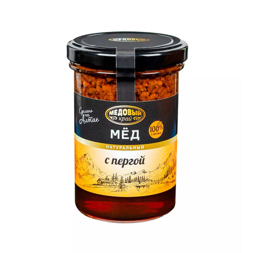 картинка Мёд натуральный с пергой. Медовый край 300г – Prostor.ae