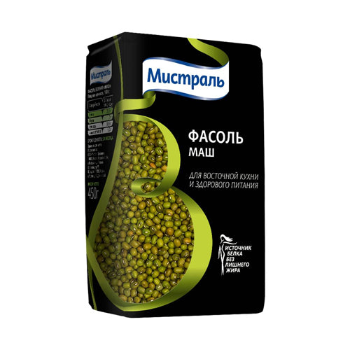 картинка Фасоль зеленая Маш. Мистраль 450г – Prostor.ae