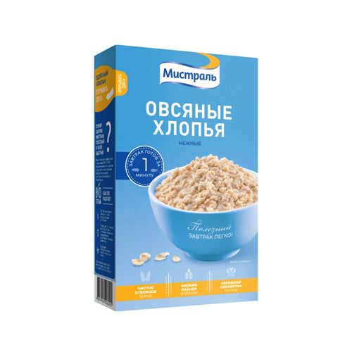 картинка Хлопья Овсяные нежные. Мистраль 400г – Prostor.ae