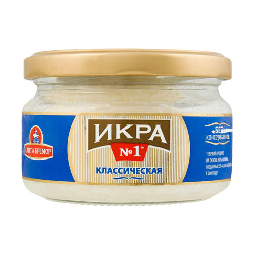 картинка Икорное рыбное изделие. Икра деликатесная классическая "Санта Бремор" 180г – Prostor.ae