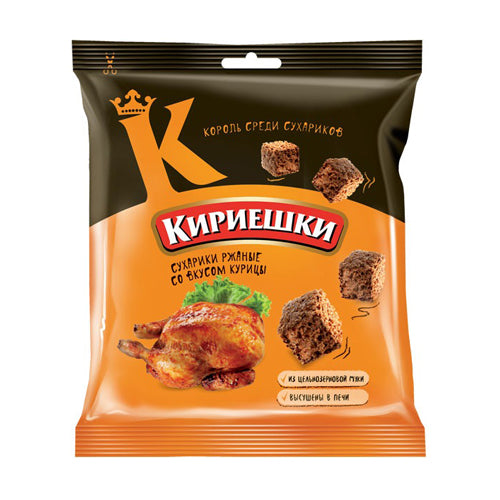 картинка Сухарики ржаные «Кириешки» со вкусом курицы 40гр. – Prostor.ae