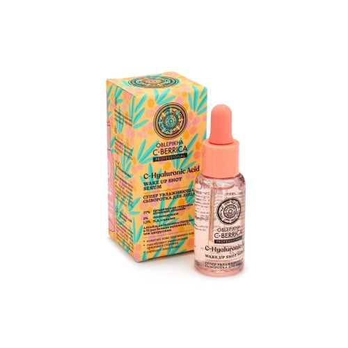 картинка Супер увлажняющая сыворотка для лица "C-Hyaluronic Acid" "Wake Up Shot Serum". Отличное "SOS-средство", чтобы кожа выглядела свежей и сияющей каждое утро. Сохраняет оптимальный уровень увлажнения в течение всего дня. Oblepikha C-Berrica Professional 30мл – Prostor.ae