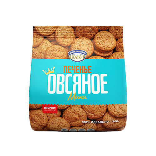 картинка Печенье овсяное &quot;Мини&quot;. Вкусно, как в Детстве! 300г – Prostor.ae