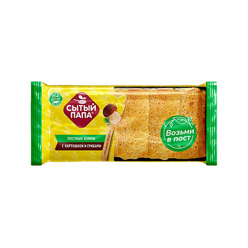 картинка Блины постные с картошкой и грибами. Сытый папа 350г – Prostor.ae