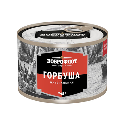 картинка Горбуша натуральная. Доброфлот 245г – Prostor.ae
