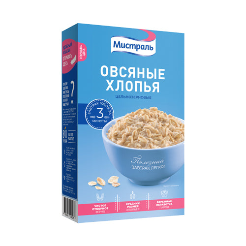 картинка Хлопья Овсяные. Мистраль 400г – Prostor.ae