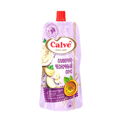 картинка Соус "Сливочно-чесночный" Кальве 230г – Prostor.ae