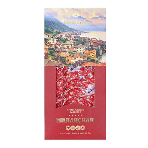 картинка Колбаса сырокопченая &quot;Миланская&quot; в нарезке. Delmark (Узбекистан) 100г – Prostor.ae