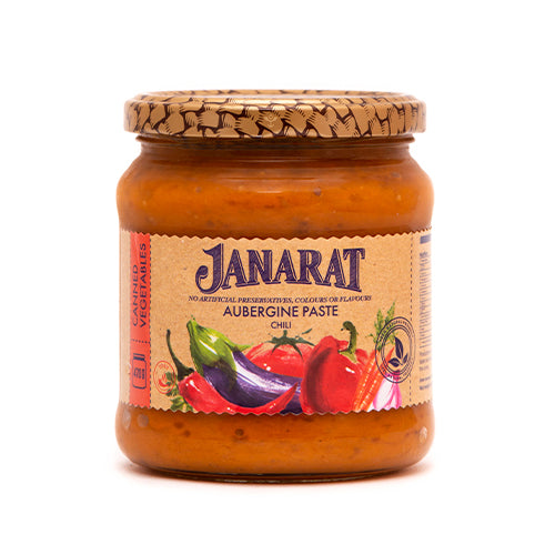картинка Икра баклажановая с перцем чили "Janarat" (Армения) 470гр – Prostor.ae