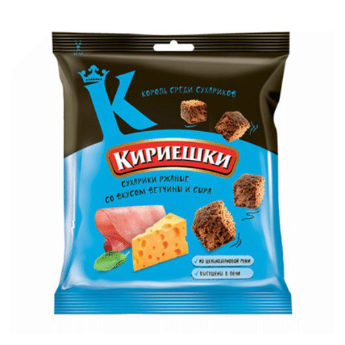 картинка Сухарики ржаные «Кириешки» со вкусом ветчины и сыра 40гр. – Prostor.ae