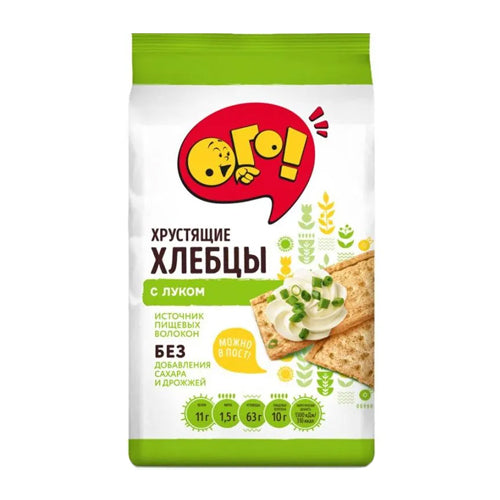 картинка Хлебцы хрустящие &quot;С луком&quot;. Ого! 75г – Prostor.ae