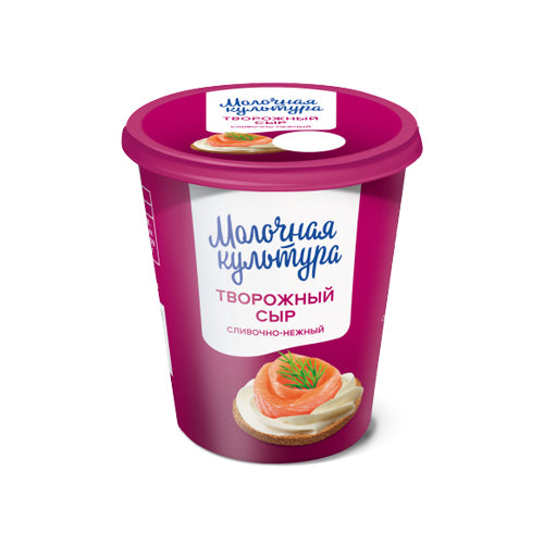 картинка Творожный сыр "Сливочно-нежный". Молочная культура 130г – Prostor.ae