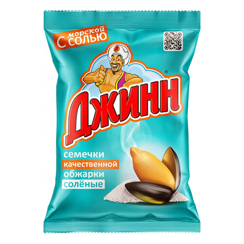 картинка Семечки подсолнечника жареные с морской солью Джинн 100г – Prostor.ae