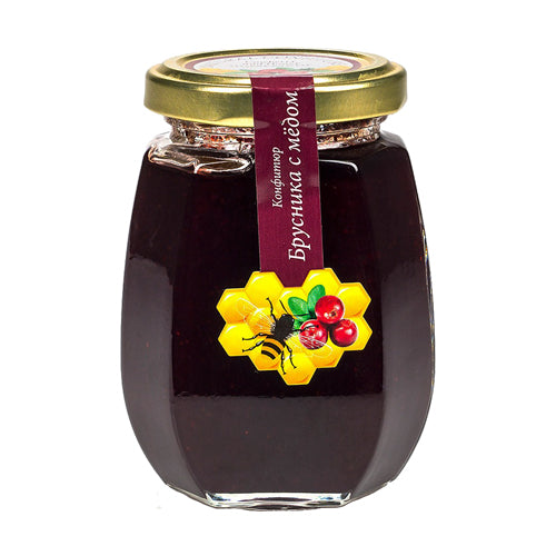 картинка Конфитюр Брусничный с медом. Царь Берендей 220г – Prostor.ae